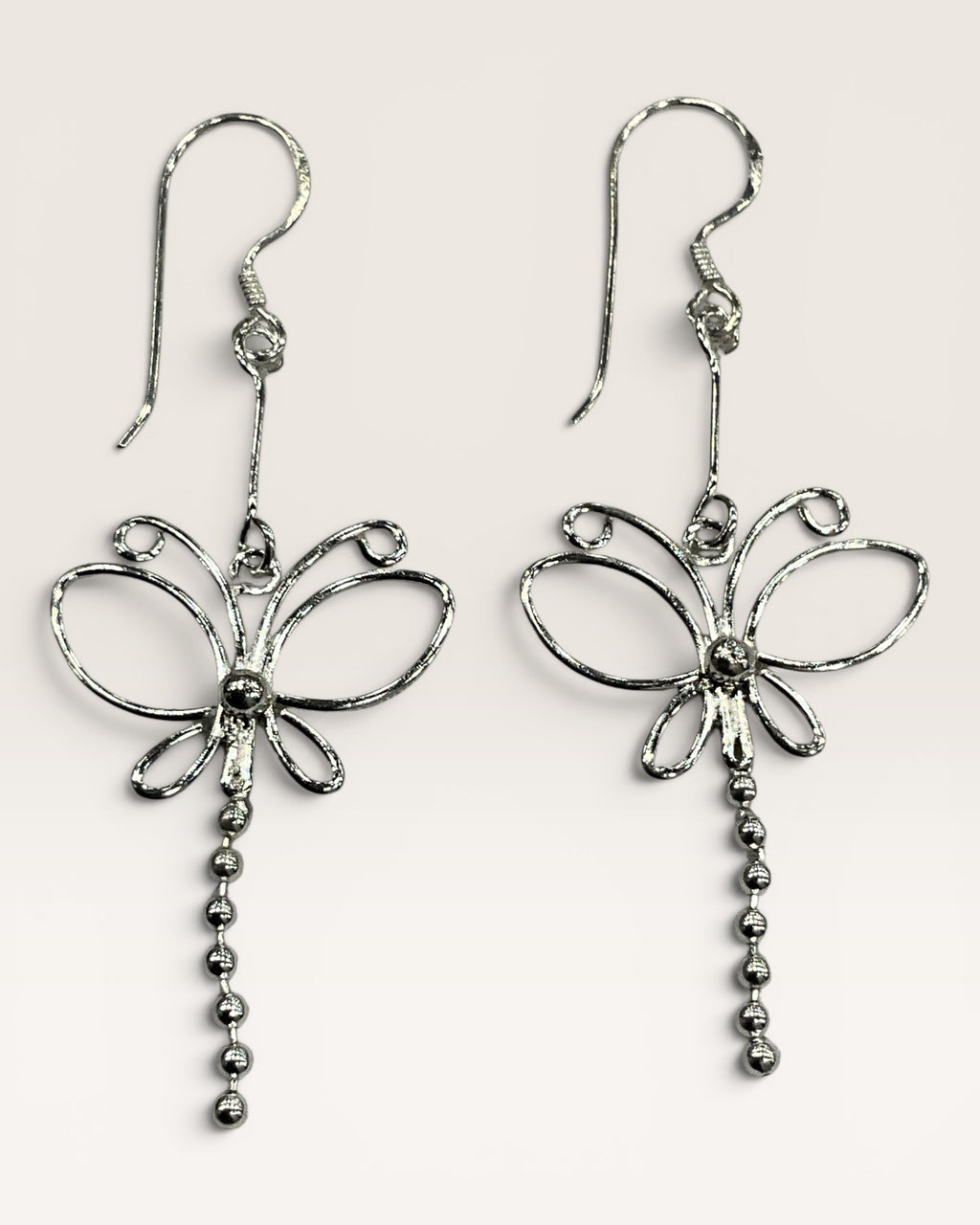 Sterling Silver Dragonfly Earrings