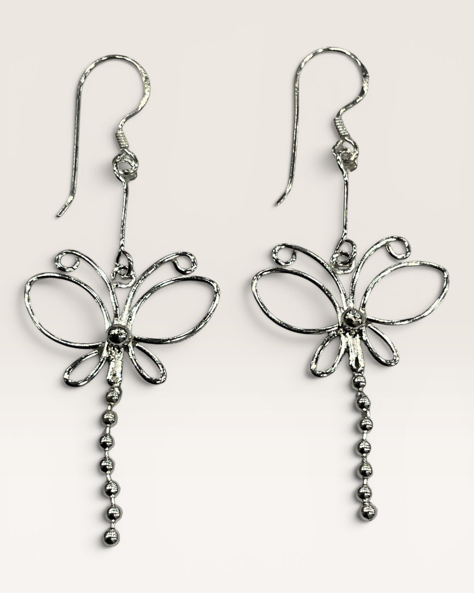 Sterling Silver Dragonfly Earrings