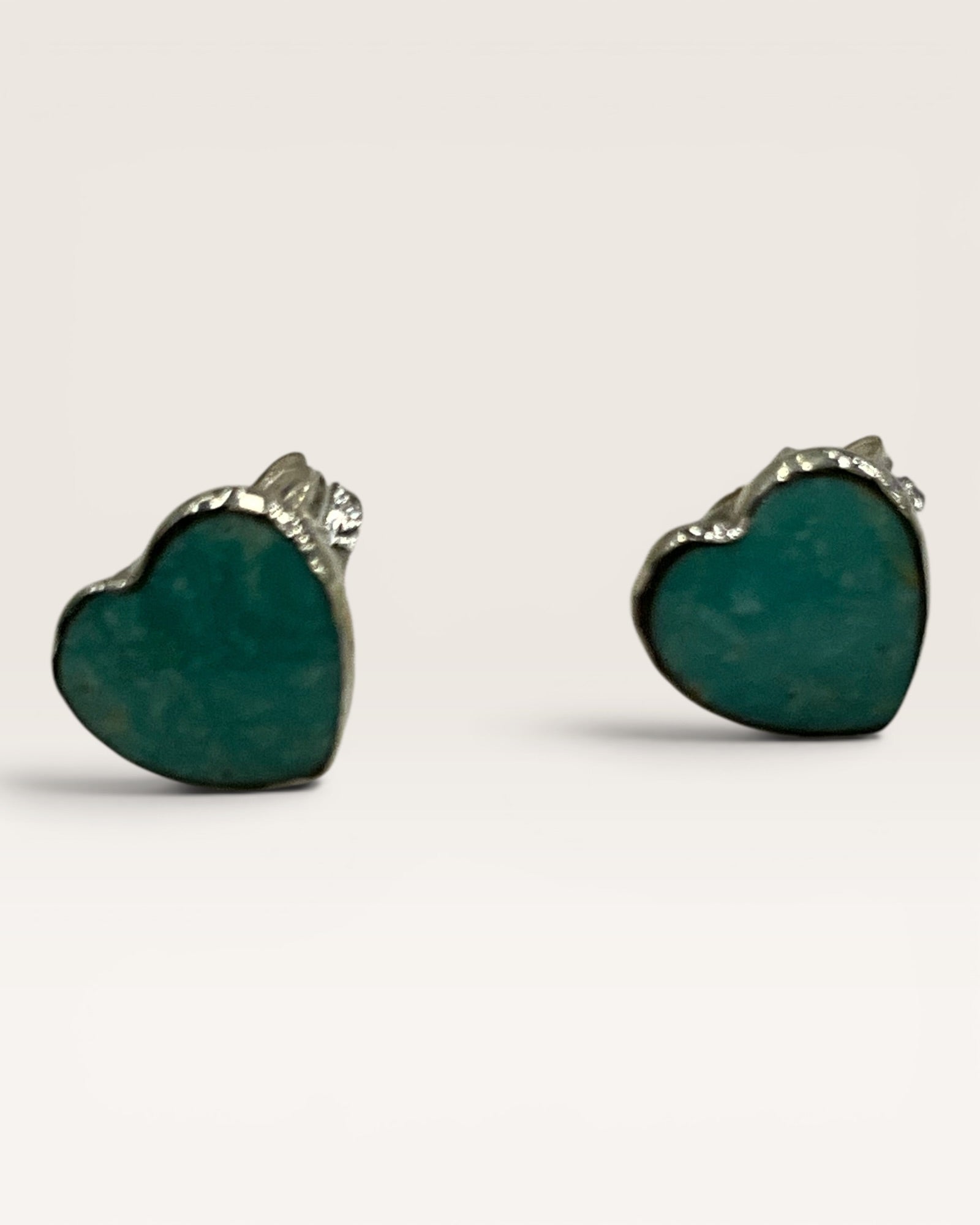 Sterling Silver Natural Kingman Turquoise Stud Earrings