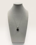Sterling Silver Black Star Sapphire Pendant Necklace