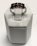 Sterling Silver Natural Garnet Gemstone Ring
