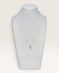 Natural Watermelon & Champagne Tourmaline Pendant Necklace