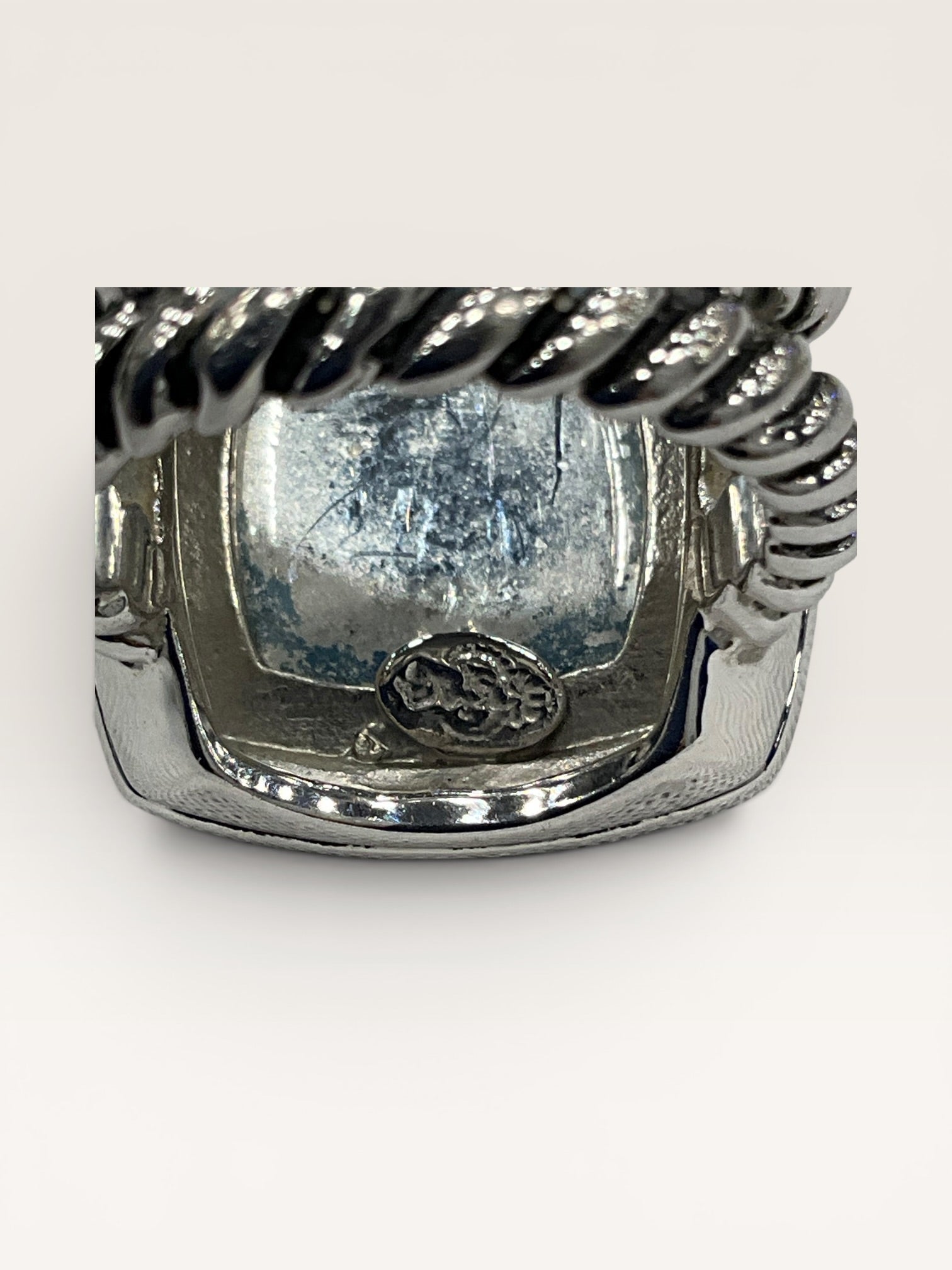 Premier Designs Cloud 9 Blue Cushion Cut Ring - Estate Sale (Great Condition)