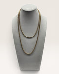 Sarah Coventry 36” Gold Tone Snake Barrel Chain Necklace - Estate Sale (Great Condition)