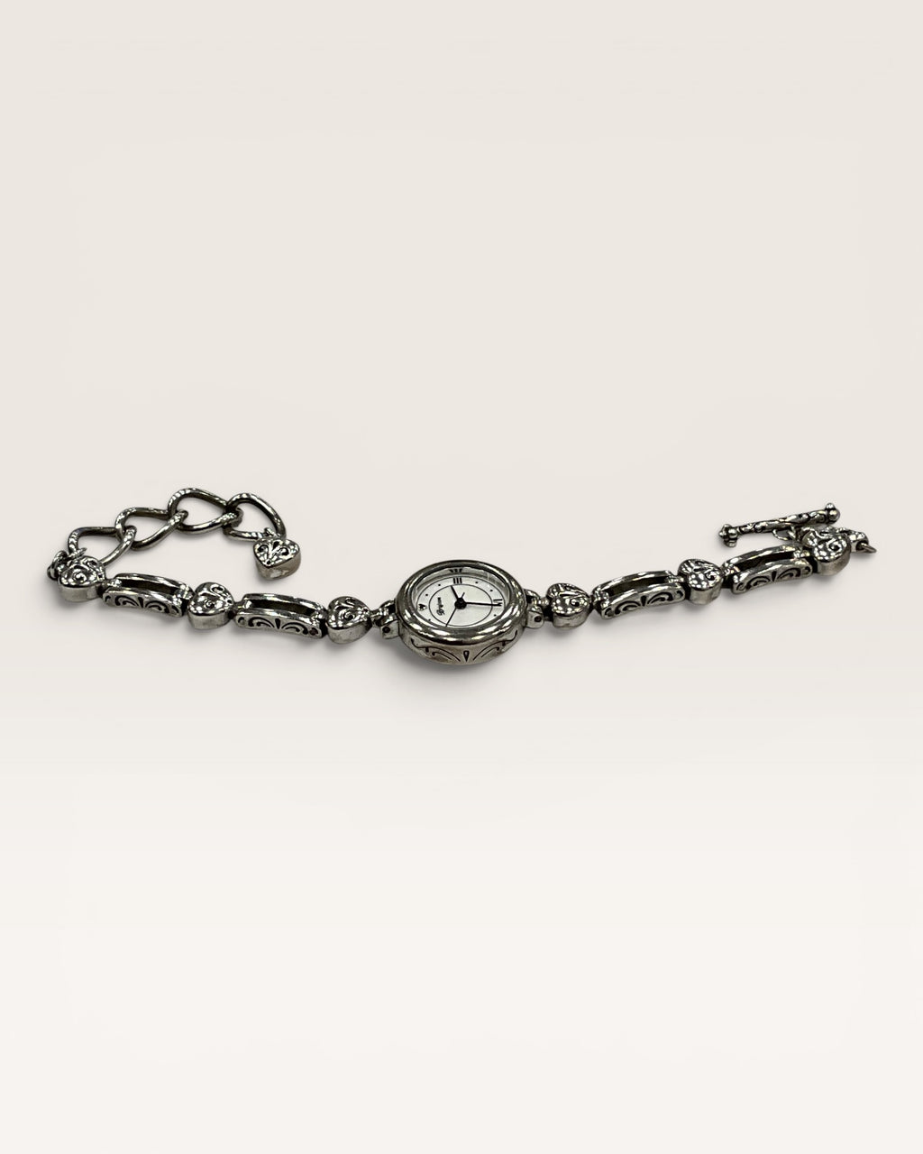 Brighton Pompeii Womens Watch 22mm Silver Tone Hearts - Estate Sale ( Great Condition)