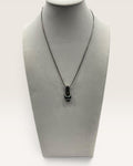 Brighton Silver Tone Blue Rhinestone Shoe Necklace - Estate Sale (Great Condition)
