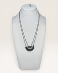 Brighton Andaluz Arch Silver Tone Layered Pendant Necklace 18-20" - Estate Sale (Great Condition)