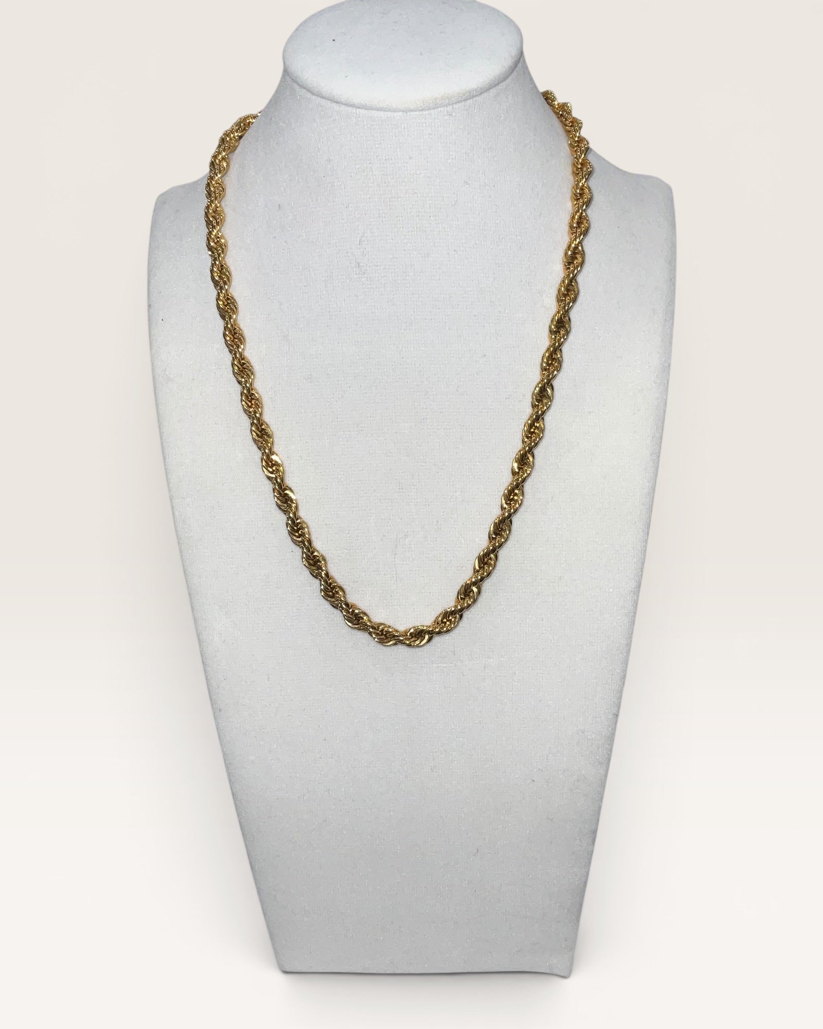 Napier Gold Tone Rope Necklace - Estate Sale (Great Condition)