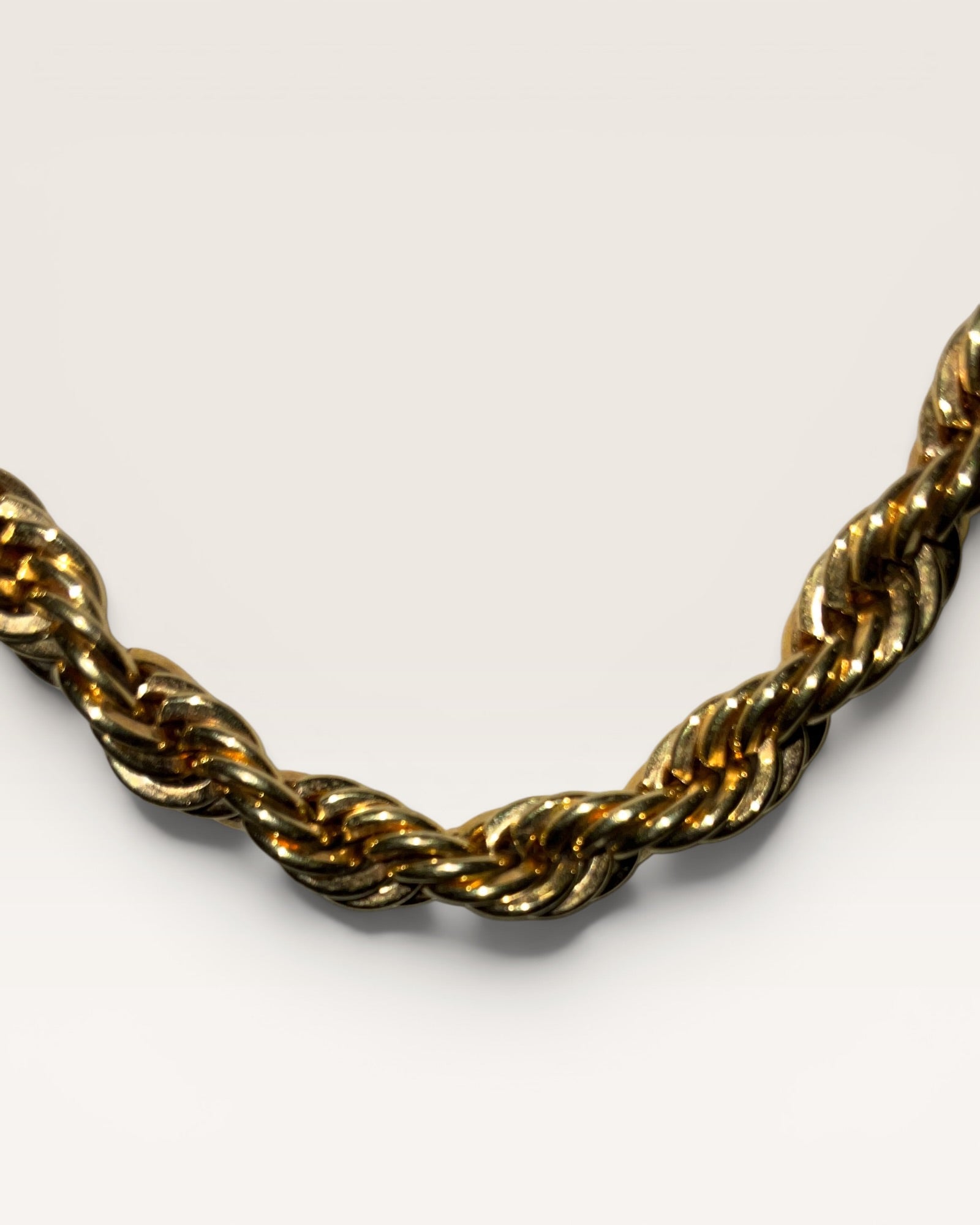 Napier Gold Tone Rope Necklace - Estate Sale (Great Condition)