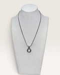 Brighton Heiress Silver Tone Crystal Heart Reversible Pendant Silver Tone & Gold Accent Necklace - Estate Sale (Great Condition)