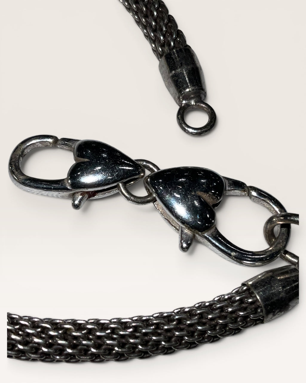 Brighton Silver-Plated Bali Link Bracelet | Heart Lobster Clasp | Retired Style - Estate Sale ( Great Condition)