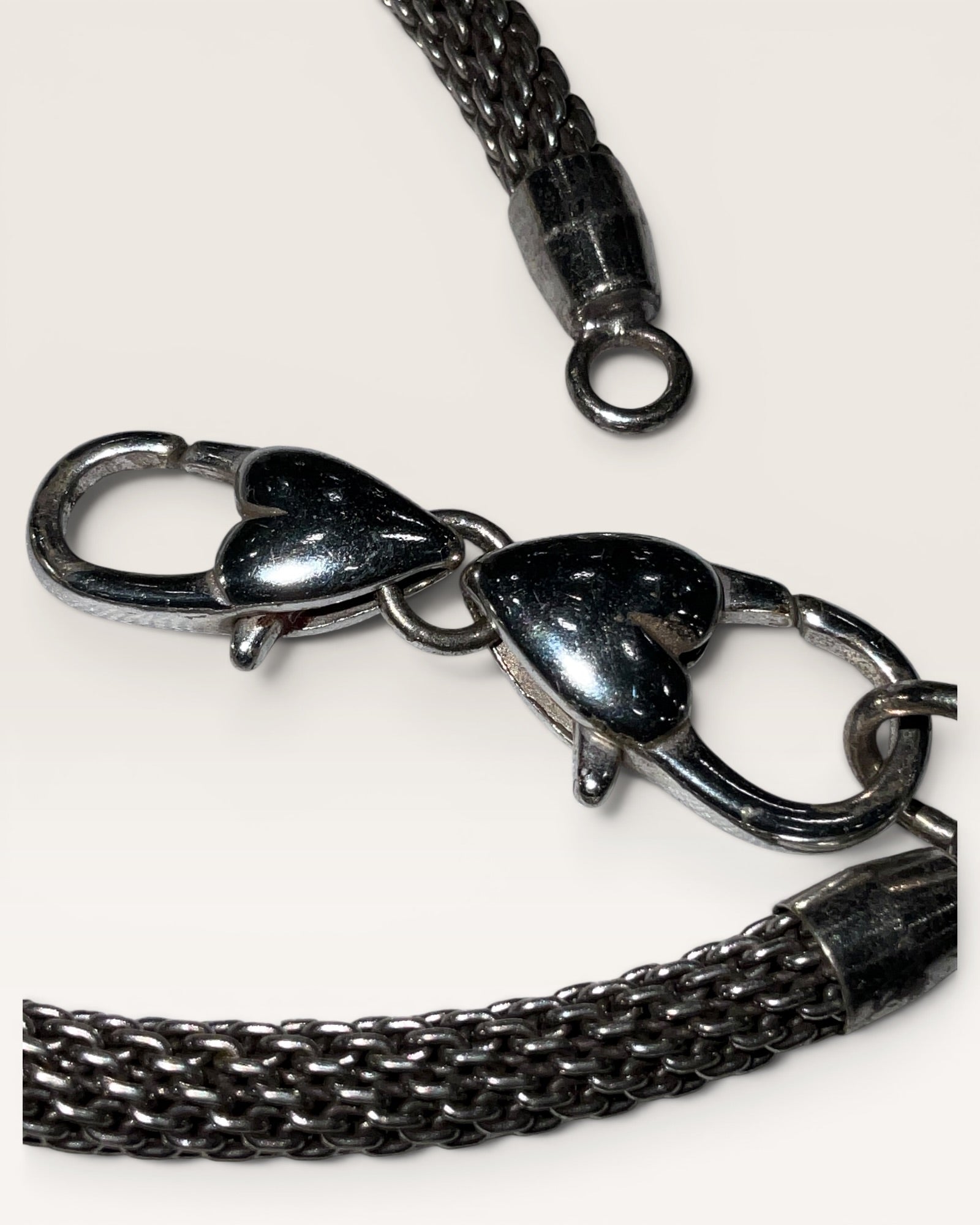 Brighton Silver-Plated Bali Link Bracelet | Heart Lobster Clasp | Retired Style - Estate Sale ( Great Condition)