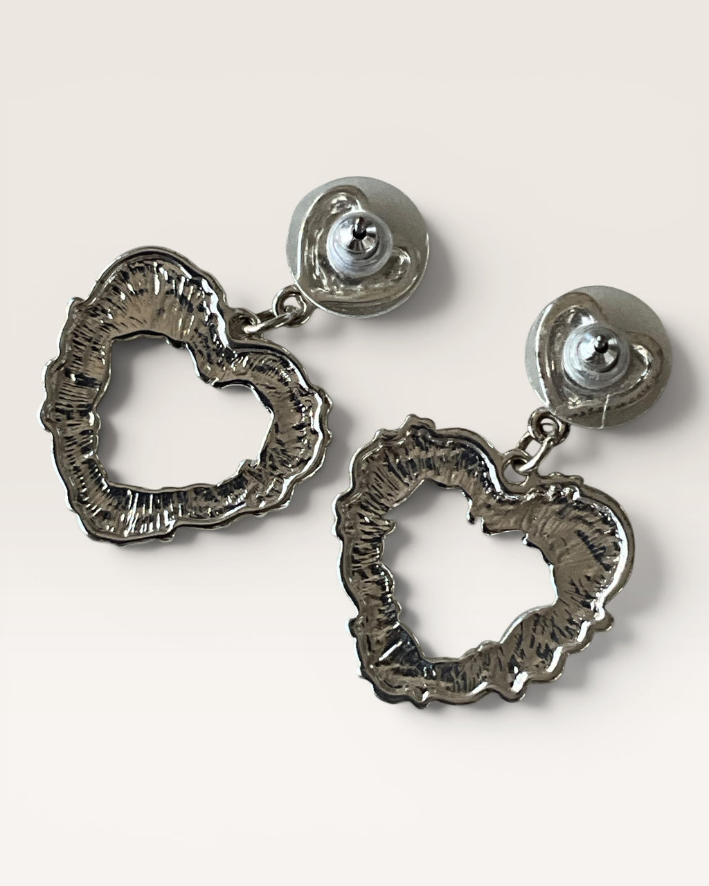 Brighton Filagree Heart Post Earrings - Estate Sale (Great Condition)