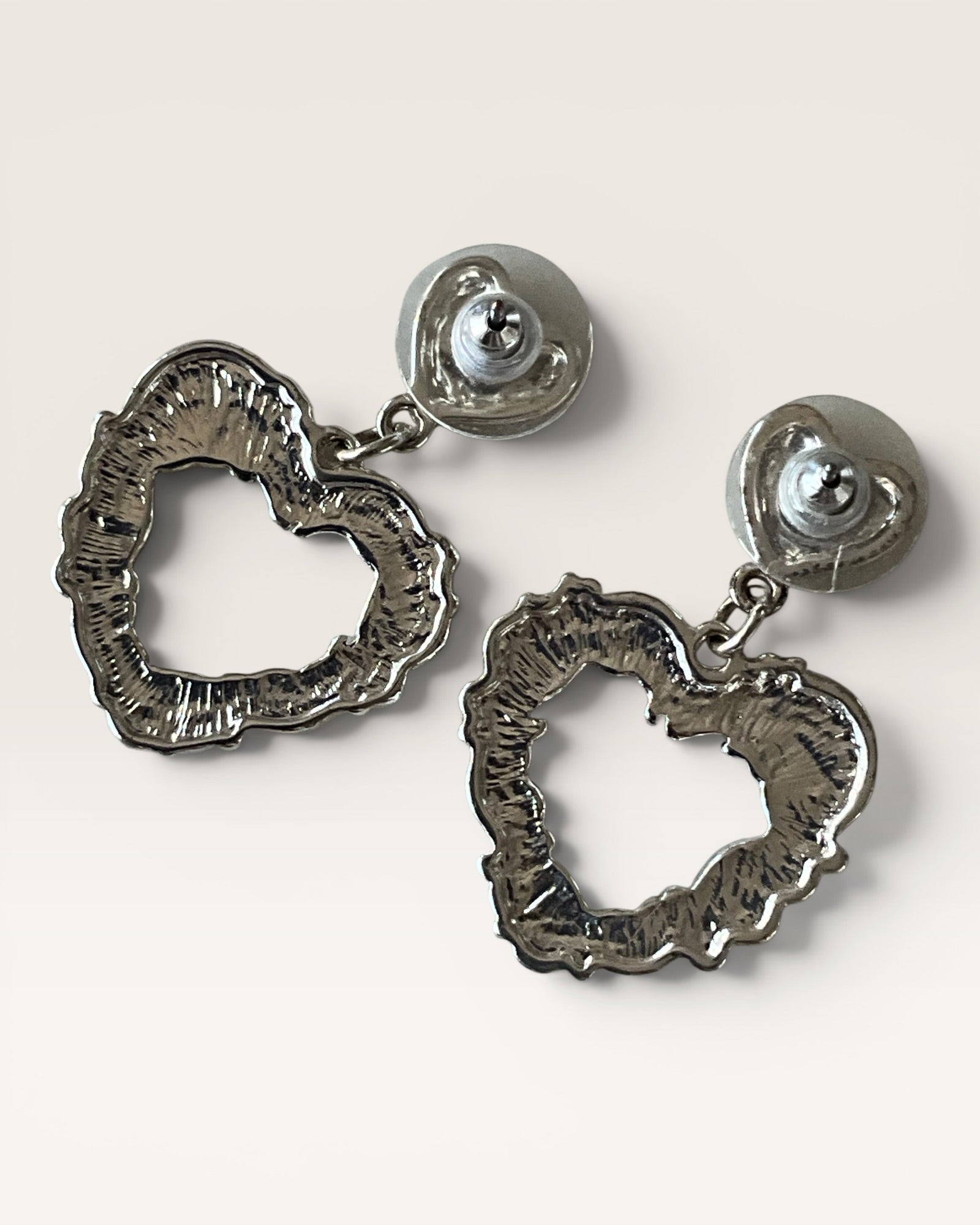 Brighton Filagree Heart Post Earrings - Estate Sale (Great Condition)