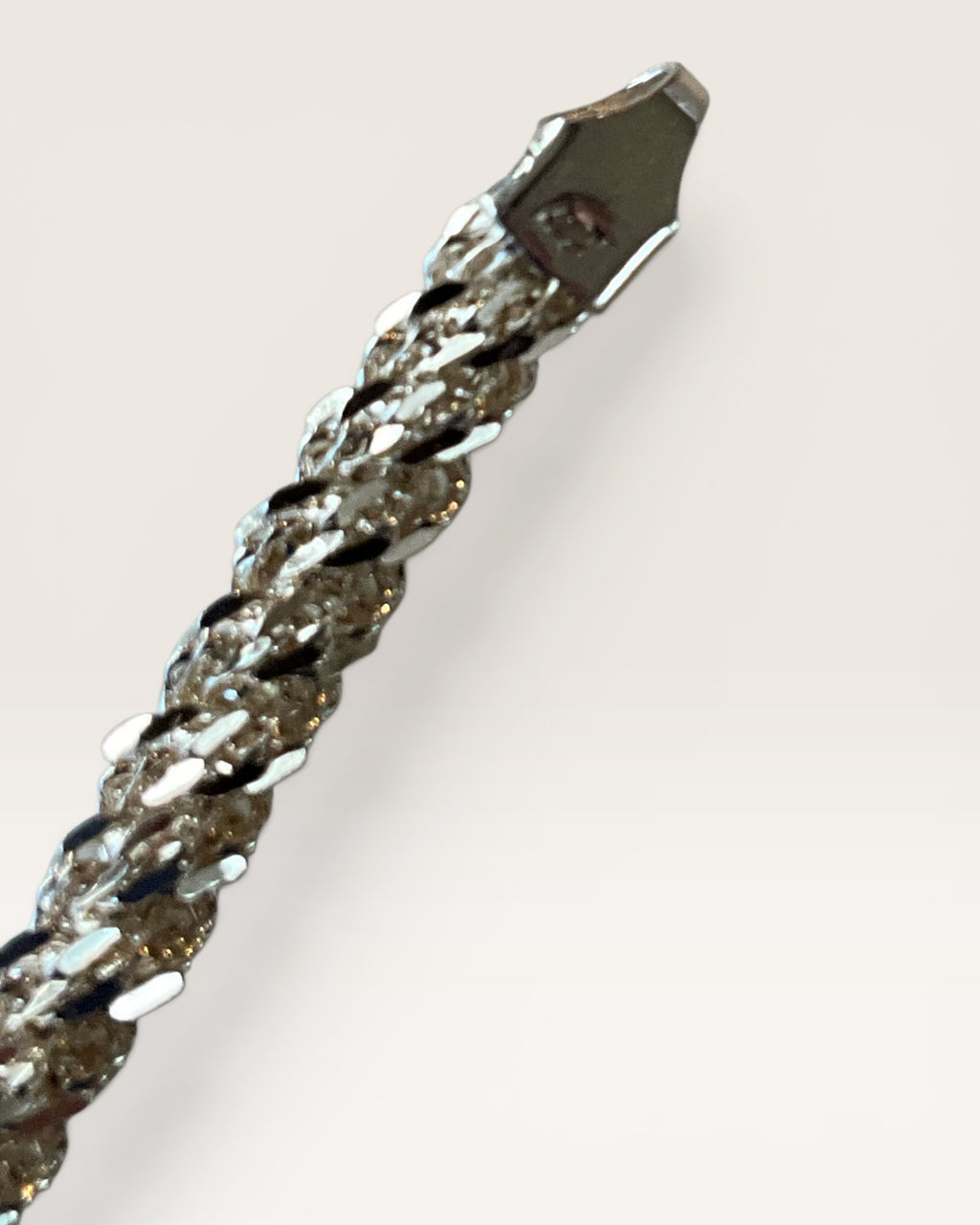 Sterling Silver Rope Bracelet - Estate Sale (Great Condition)