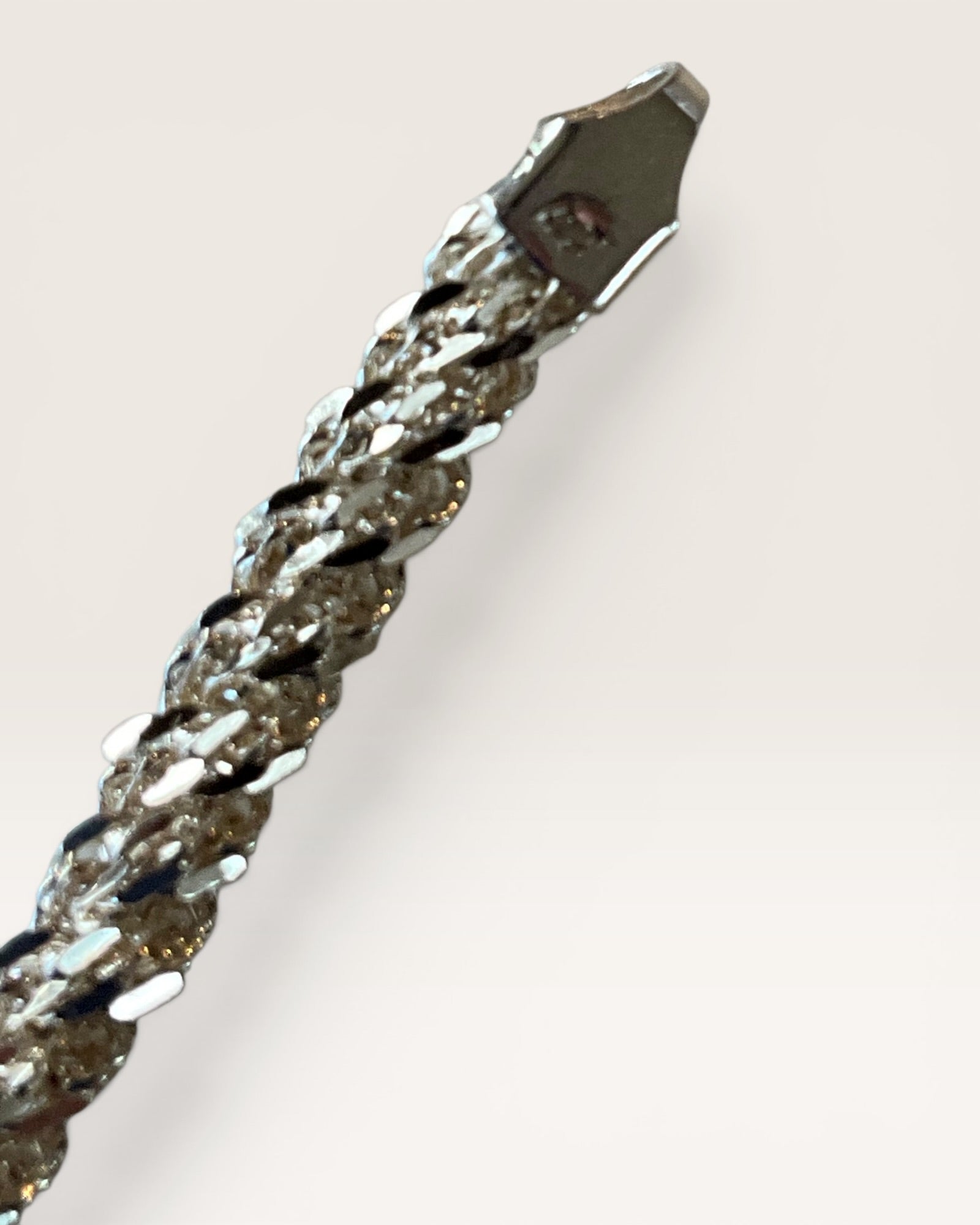 Sterling Silver Rope Bracelet - Estate Sale (Great Condition)