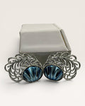 Sarah Coventry Royal Plumage Clip on Earrings - Estate Sale (Great Condition)