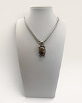 Tasco Mexico 13 grams Leopard Skin Jasper Pendant Necklace on 18” Chain - Estate Sale (Great Condition)