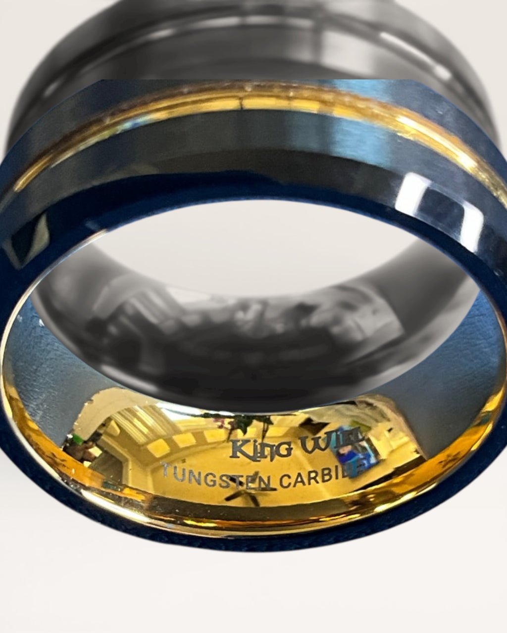 King Will Tungsten Carbide with Black Brush Finish 8mm Ring - Pre-Loved