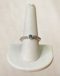 Michael Dawkins Sterling Silver Blue Topaz Gemstone Ring - Estate Sale (Great Condition)