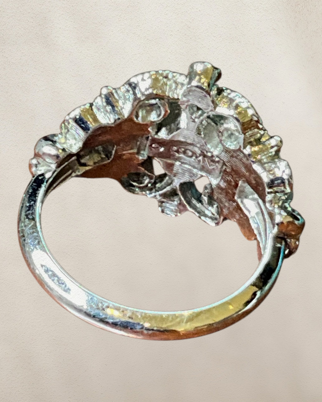 Avon Midnight Splendor Hematite Ring - Estate Sale (Great Condition)