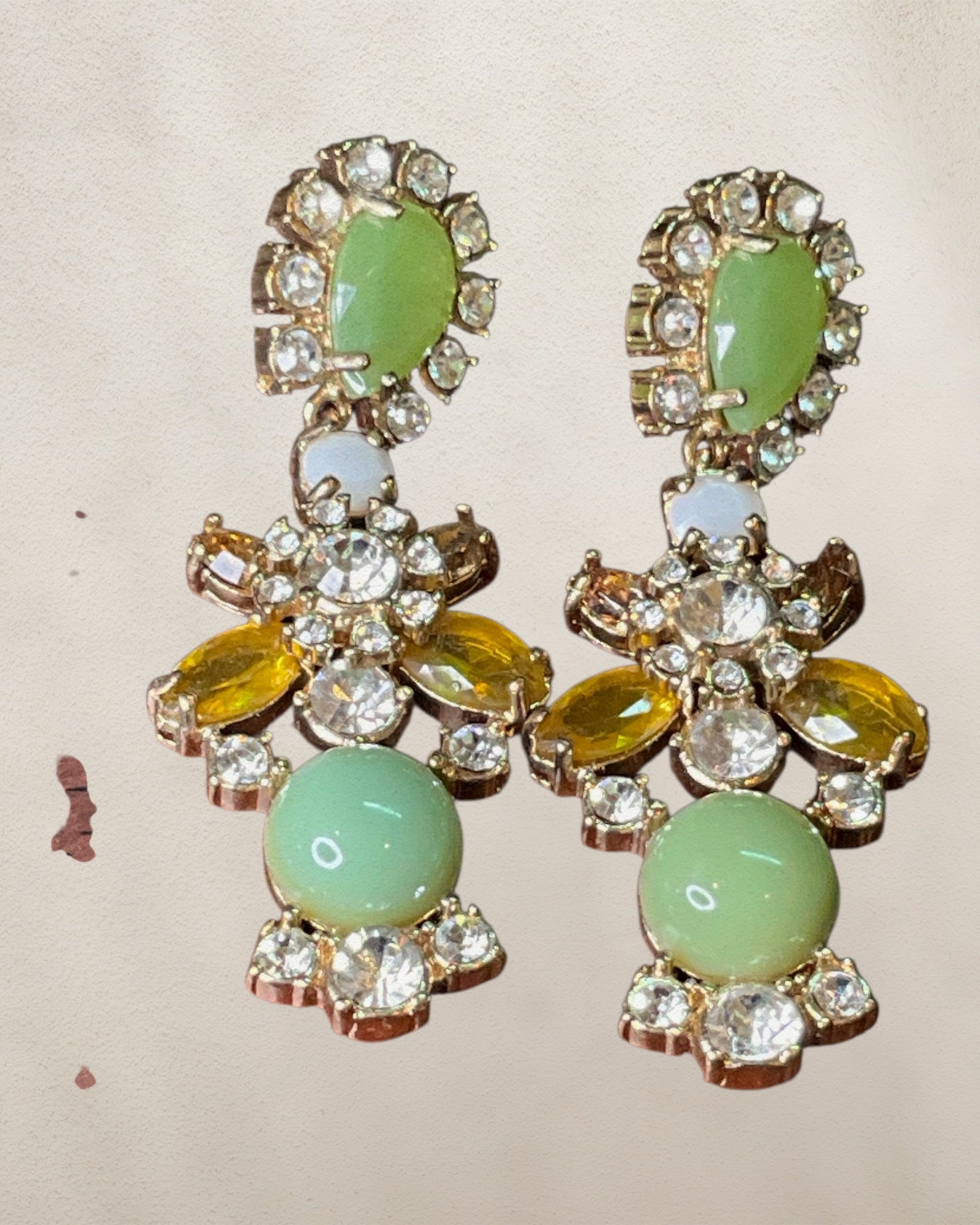 JCrew Gold Tone Dangle Earrings - Estate Sale (Great Condition)