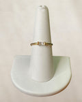 Sterling Silver Kendra Scott 14k G.E.P. Juliette CZ  Ring - Estate Sale (Great Condition)