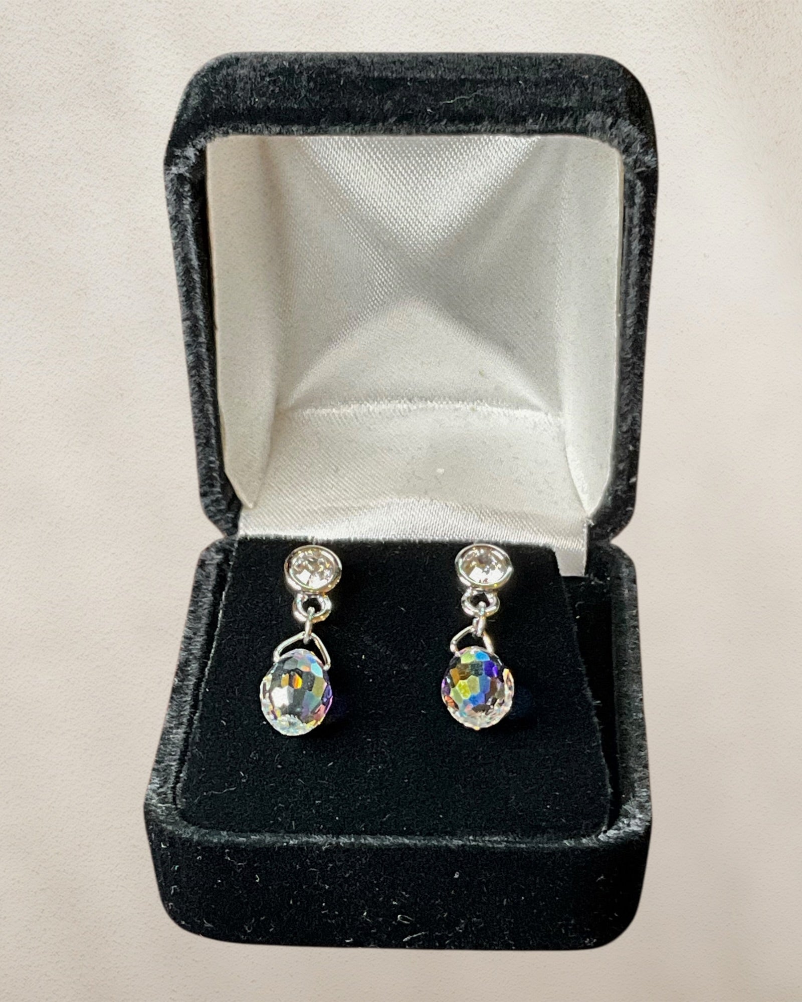Swarovski Dangle Push Back Earrings