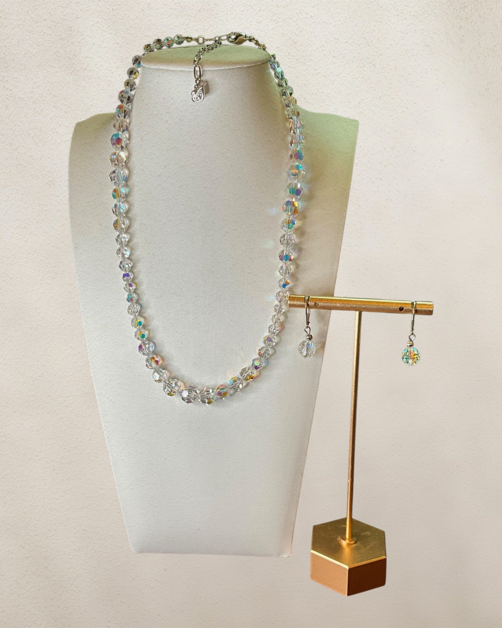 Swarovski 16-18” Necklace & Earrings Jewelry Set New in Box