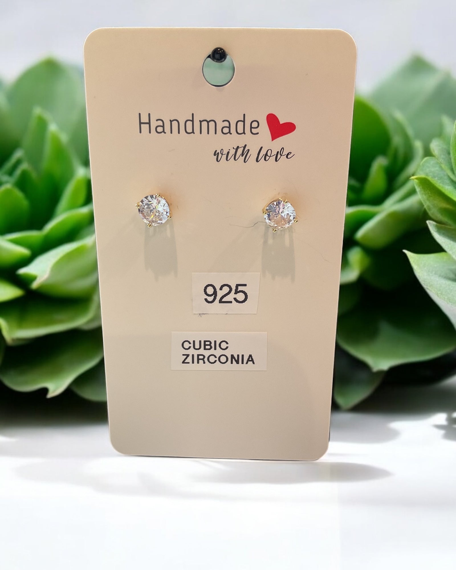 Bling Collection - Moissanite Stud Designer Earrings (Sterling)