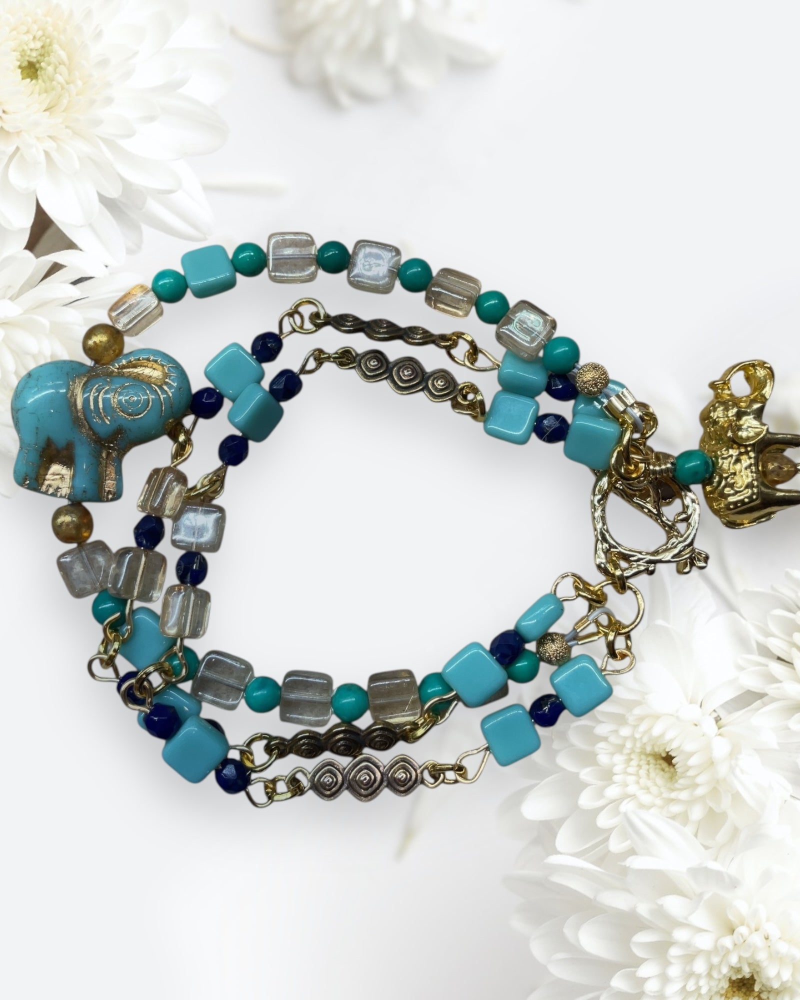 Turquoise Howlite Designer Bracelet