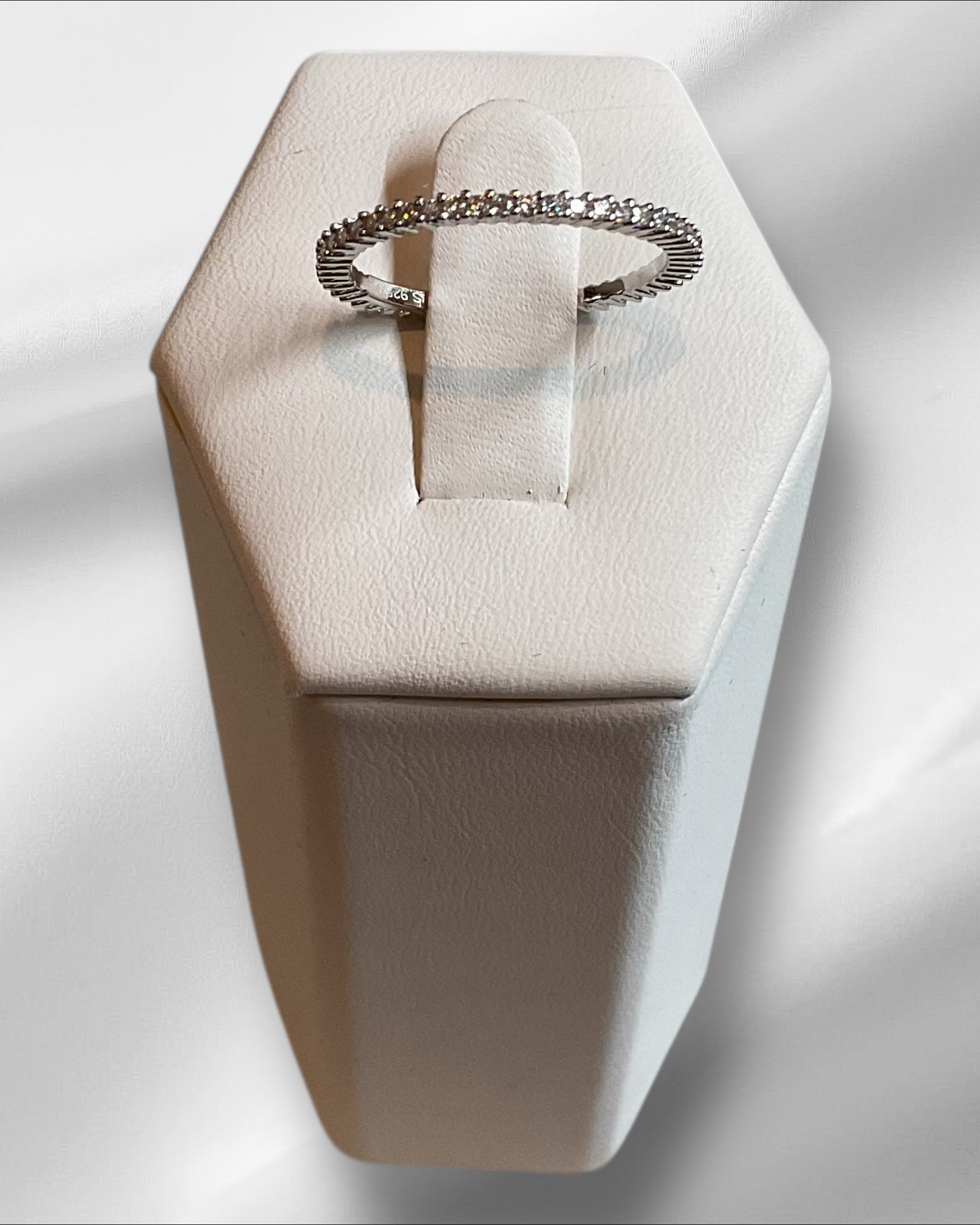 Bling Collection - Moissanite Eternity Ring (Sterling)