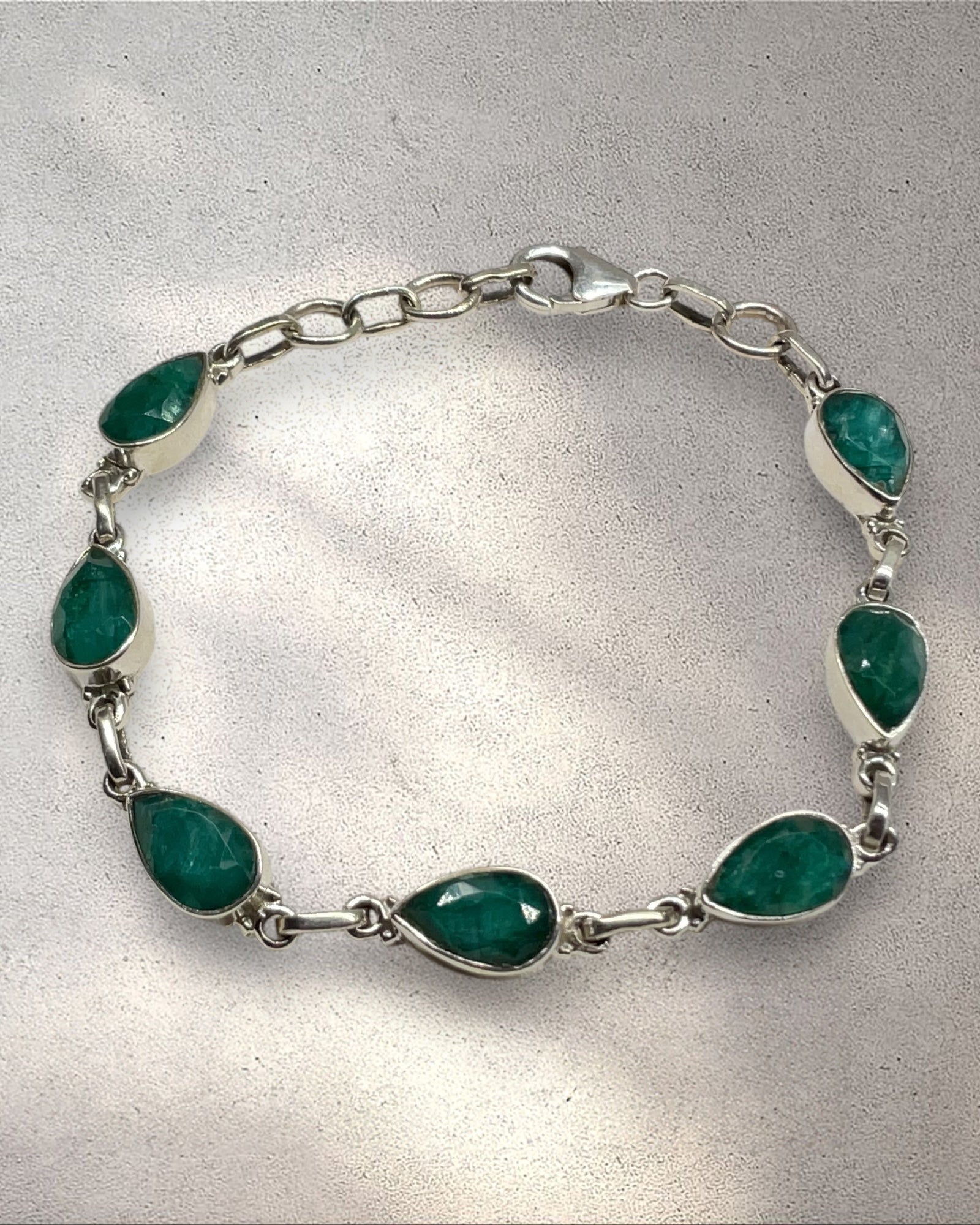 Bling Collection - Emerald Designer Bracelet (Sterling)