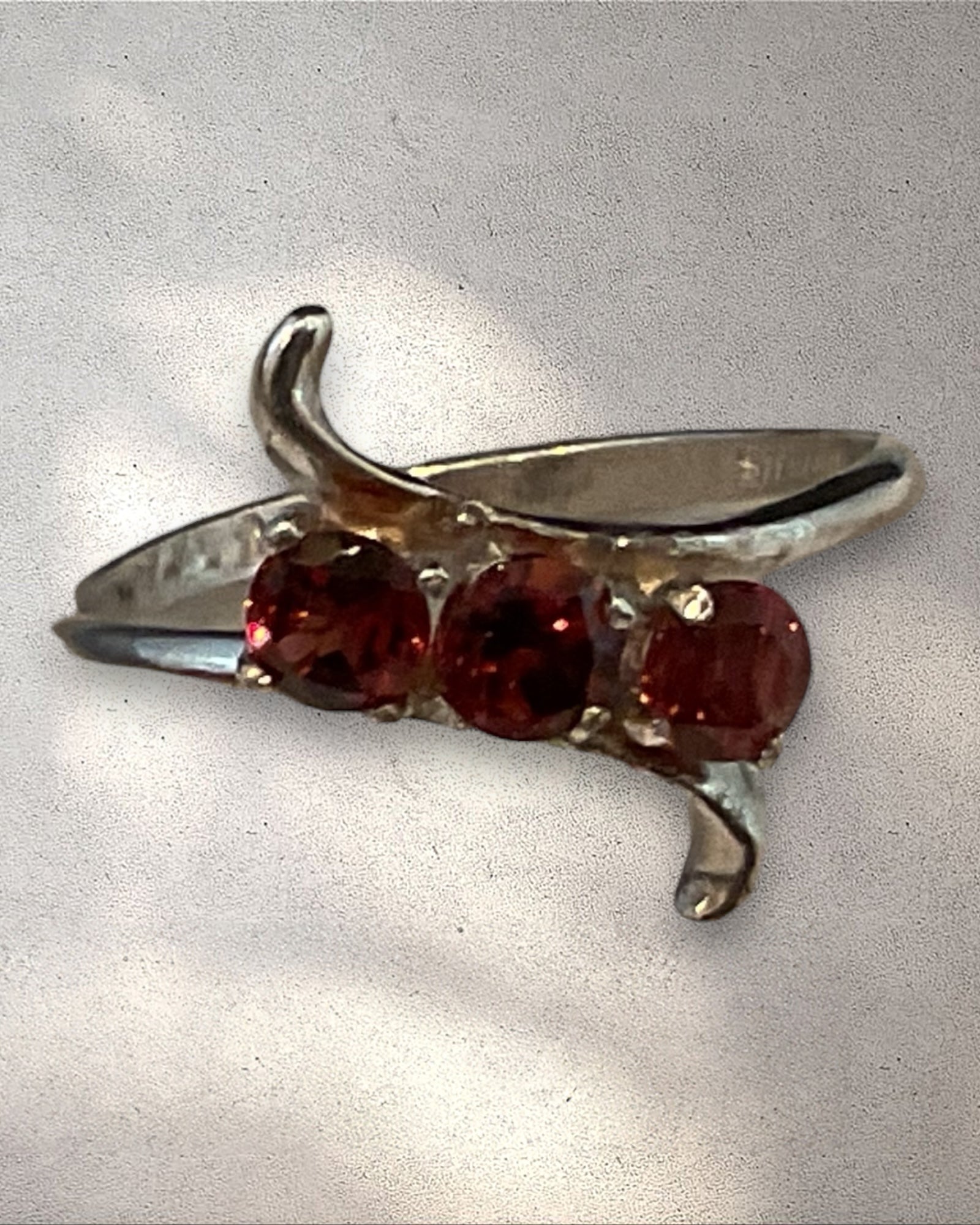 Affordable Luxury Collection - Garnet Gemstone Ring (Sterling)