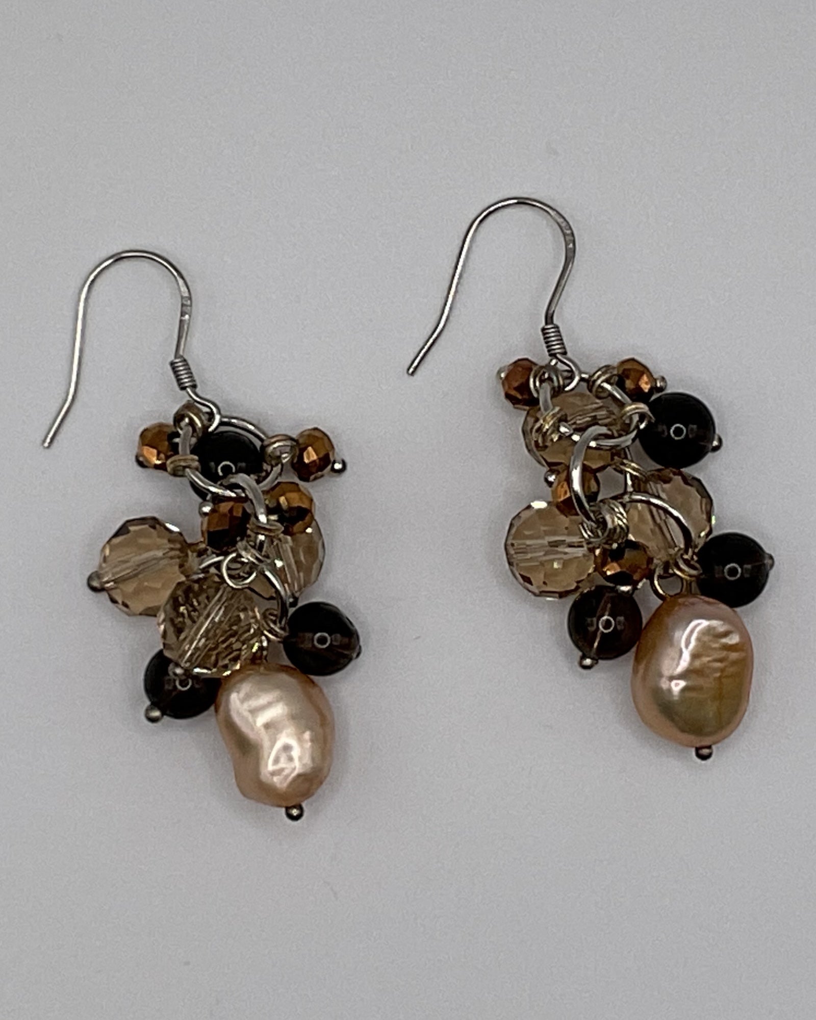 Bling Collection - Pearl Designer Earring (Sterling)