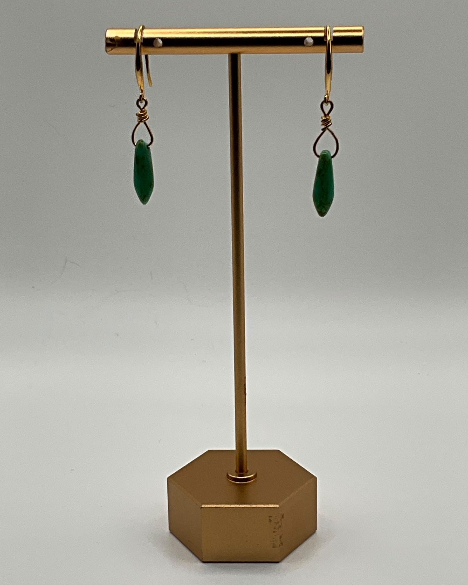 Green Chalcedony Casual Earrings