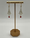 Carnelian Filigree Casual Earrings