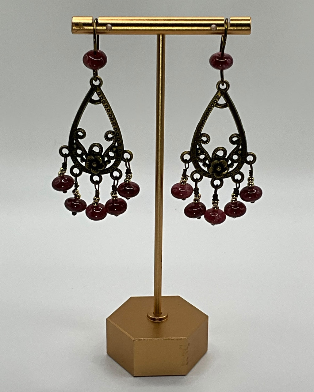 Strawberry Quartz Casual Earrings