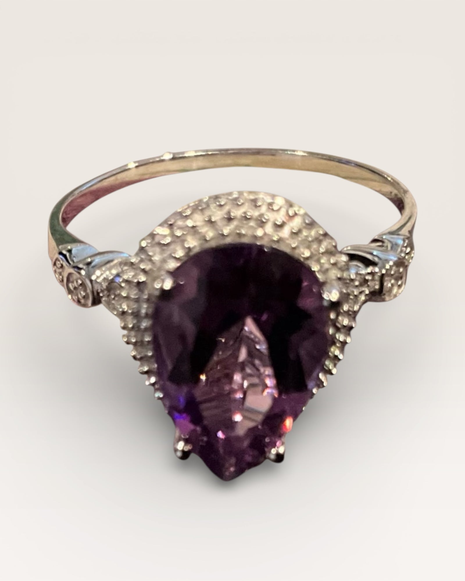 Bling Collection - Amethyst Gemstone Ring (Sterling)