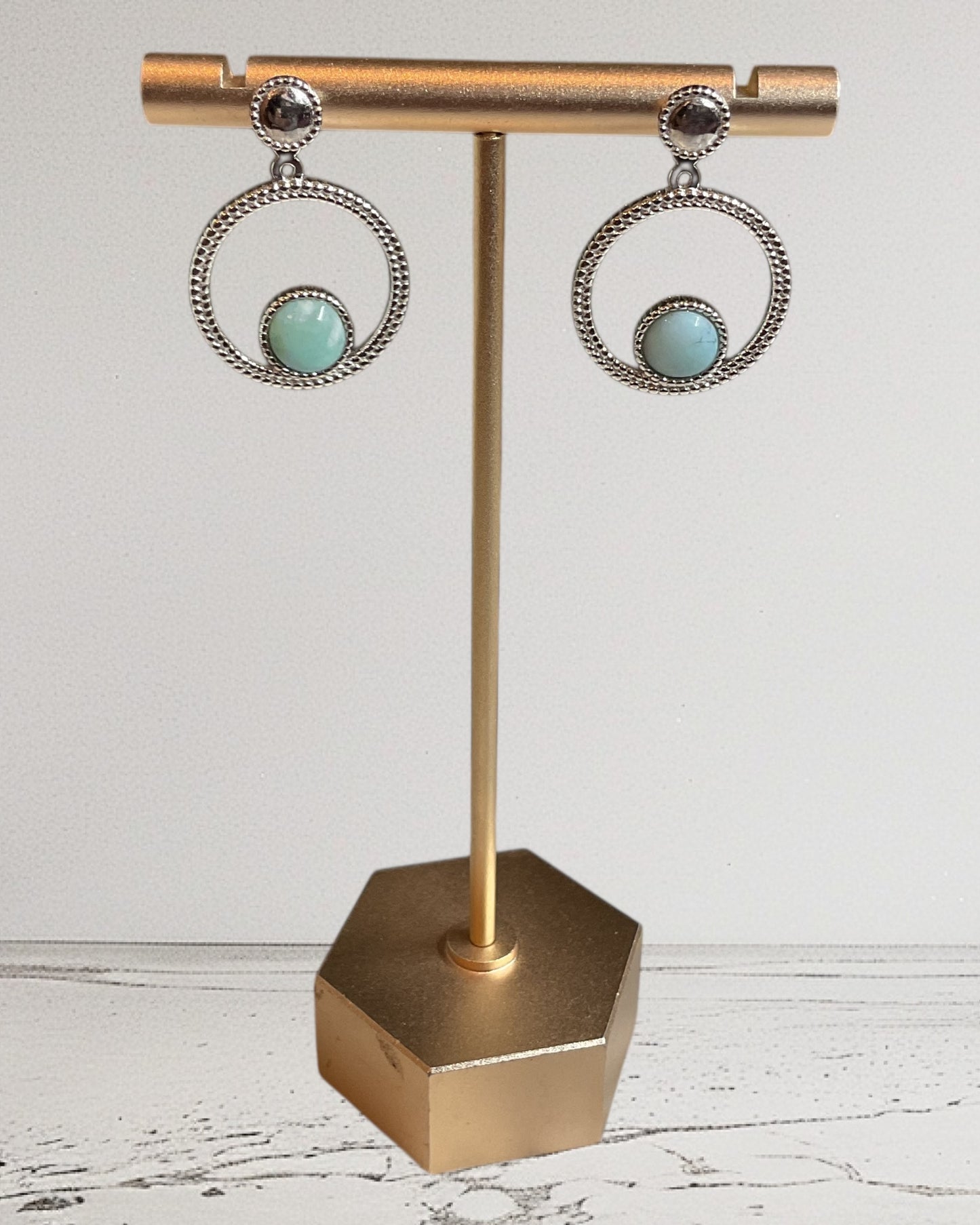 Bling Collection - Designer Earring (Larimar)