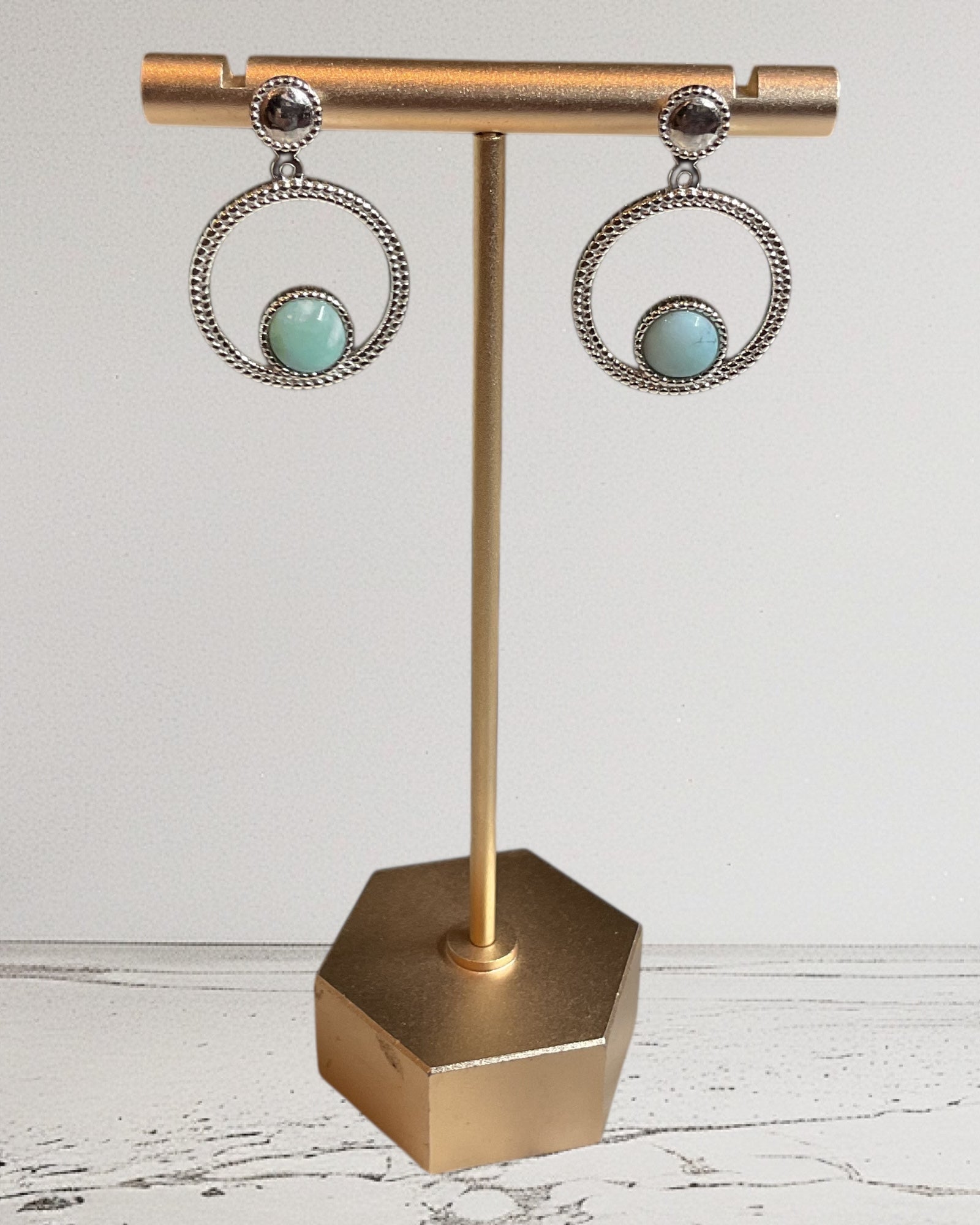 Bling Collection - Larimar Designer Earring (Sterling)