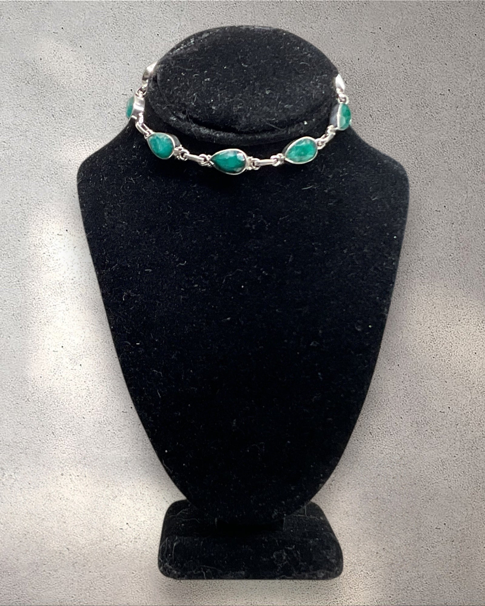 Bling Collection - Emerald Designer Bracelet (Sterling)