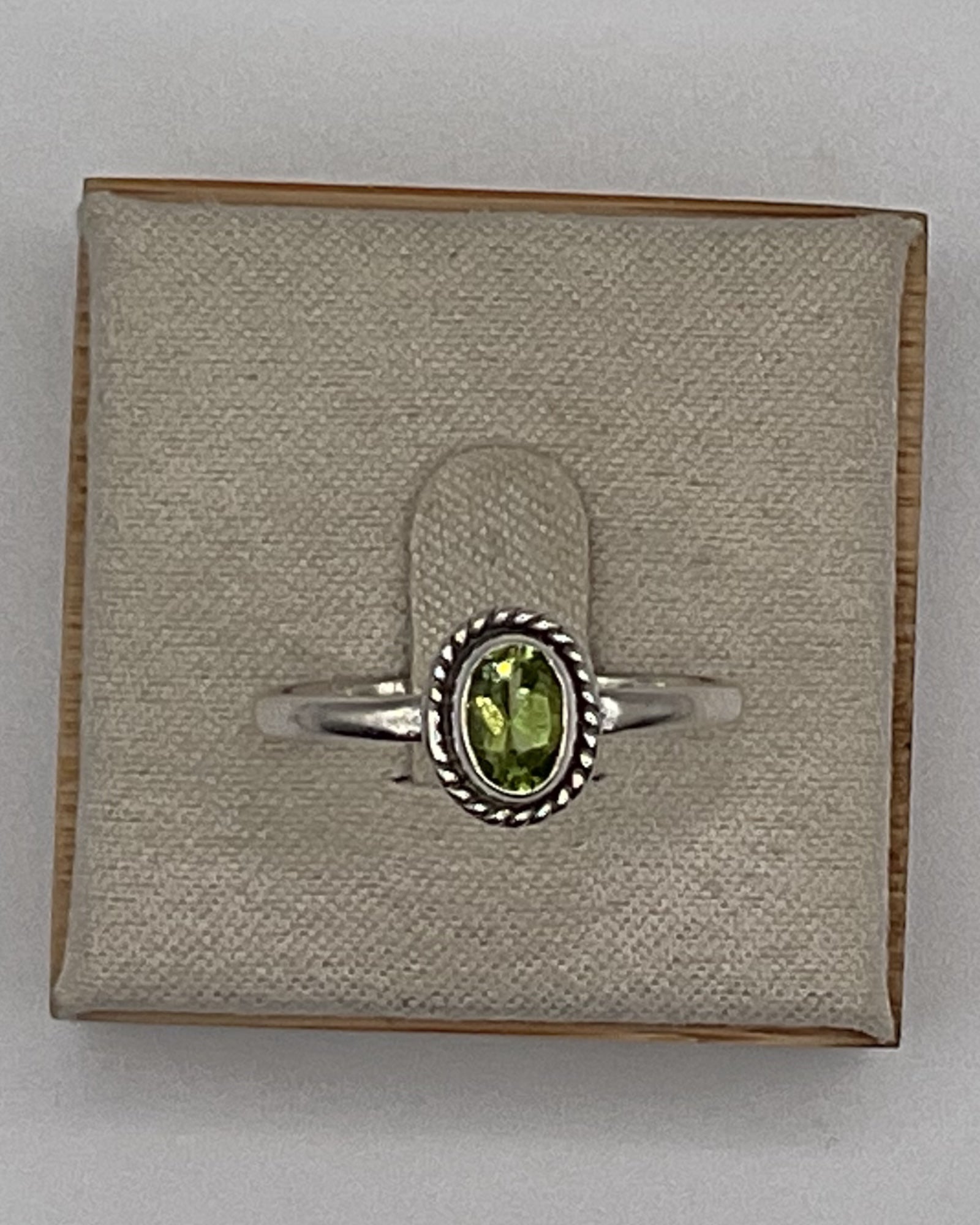 Bling Collection - Peridot Gemstone Ring (Sterling)
