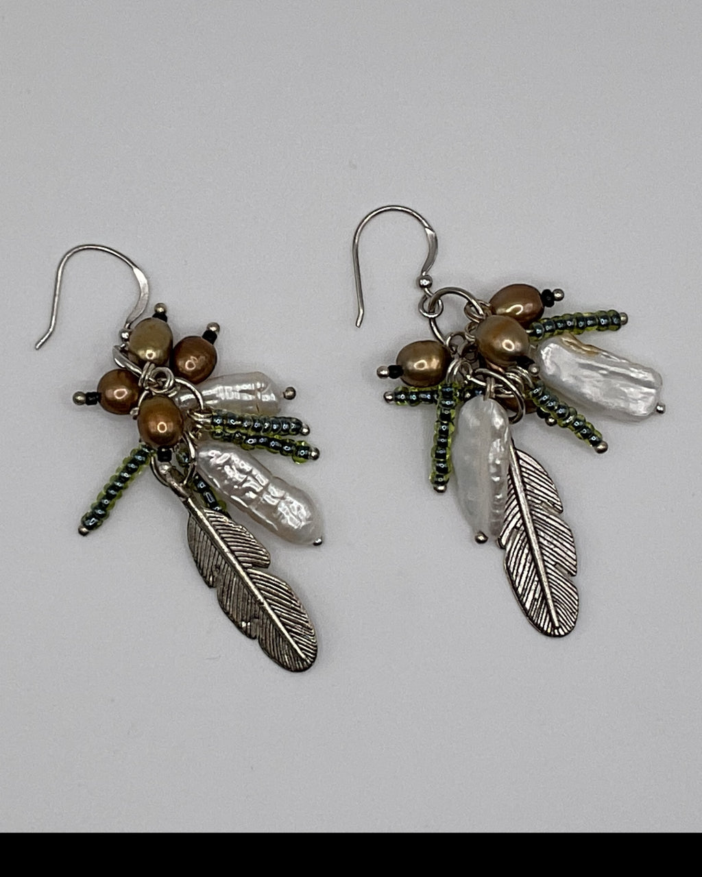 Bling Collection - Pearl Designer Earring (Sterling)