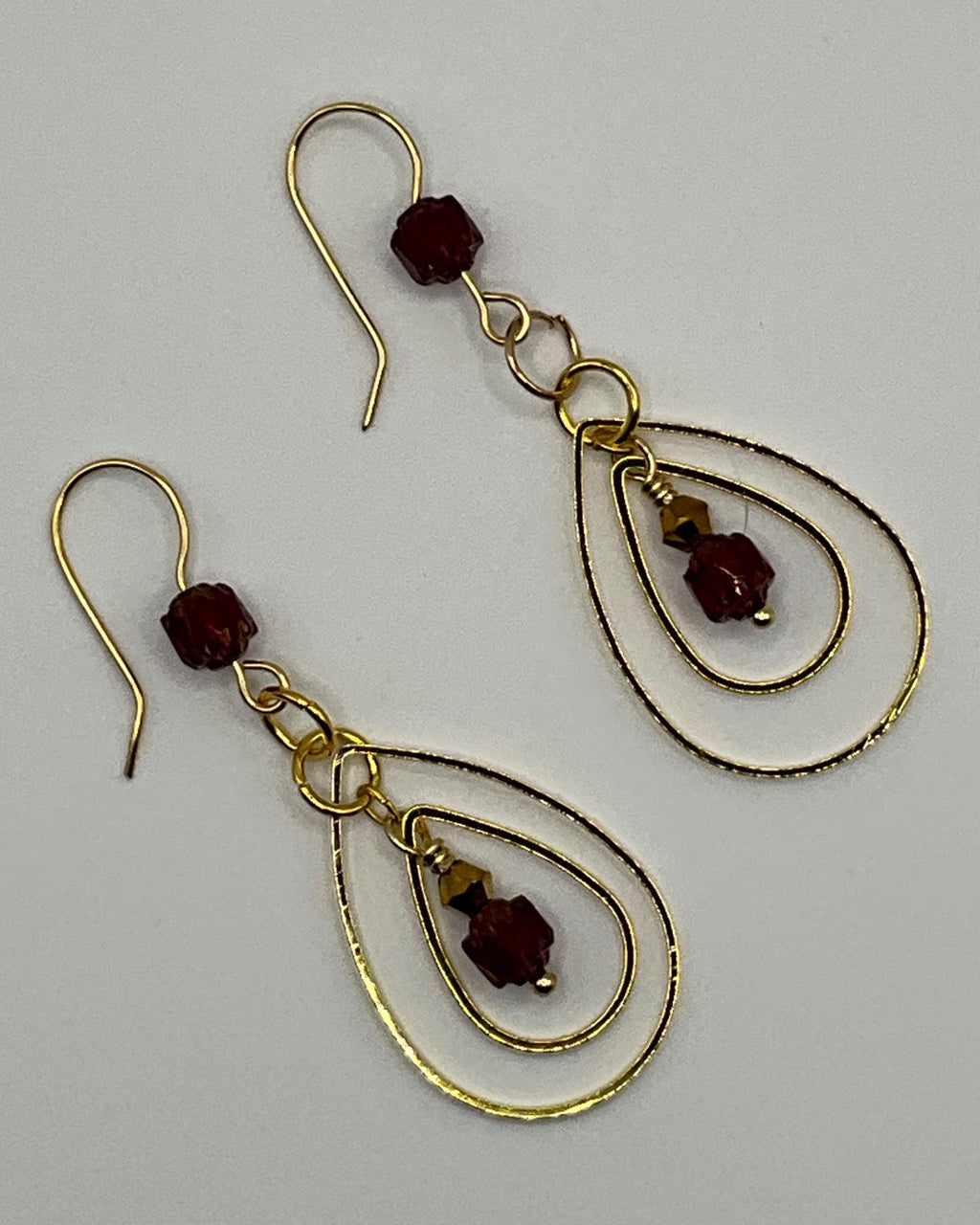 Garnet Casual Earrings