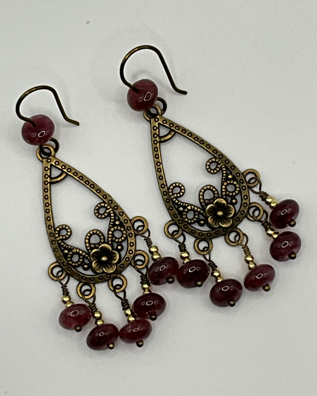 Strawberry Quartz Casual Earrings