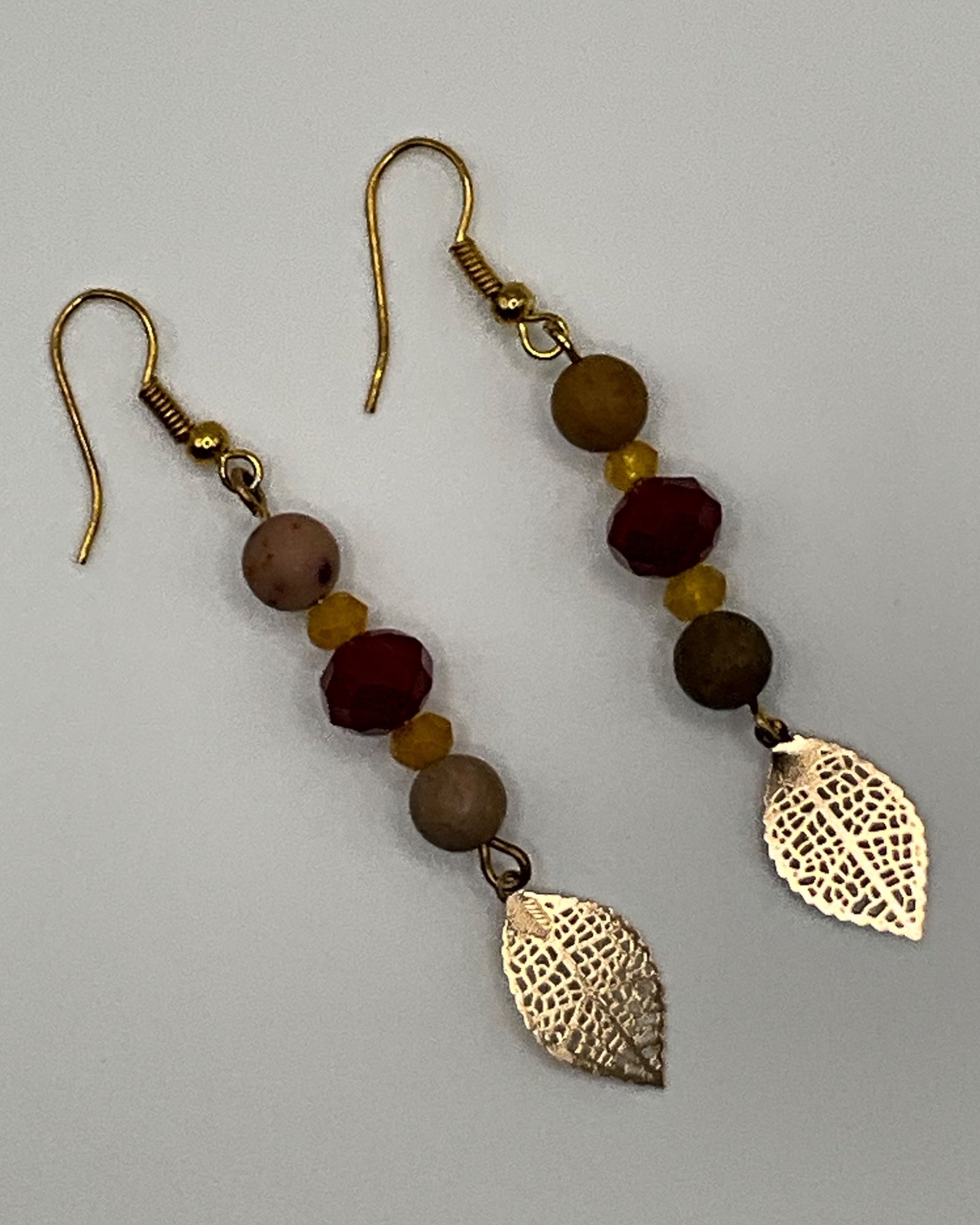 Mookite & Garnet Casual Earrings