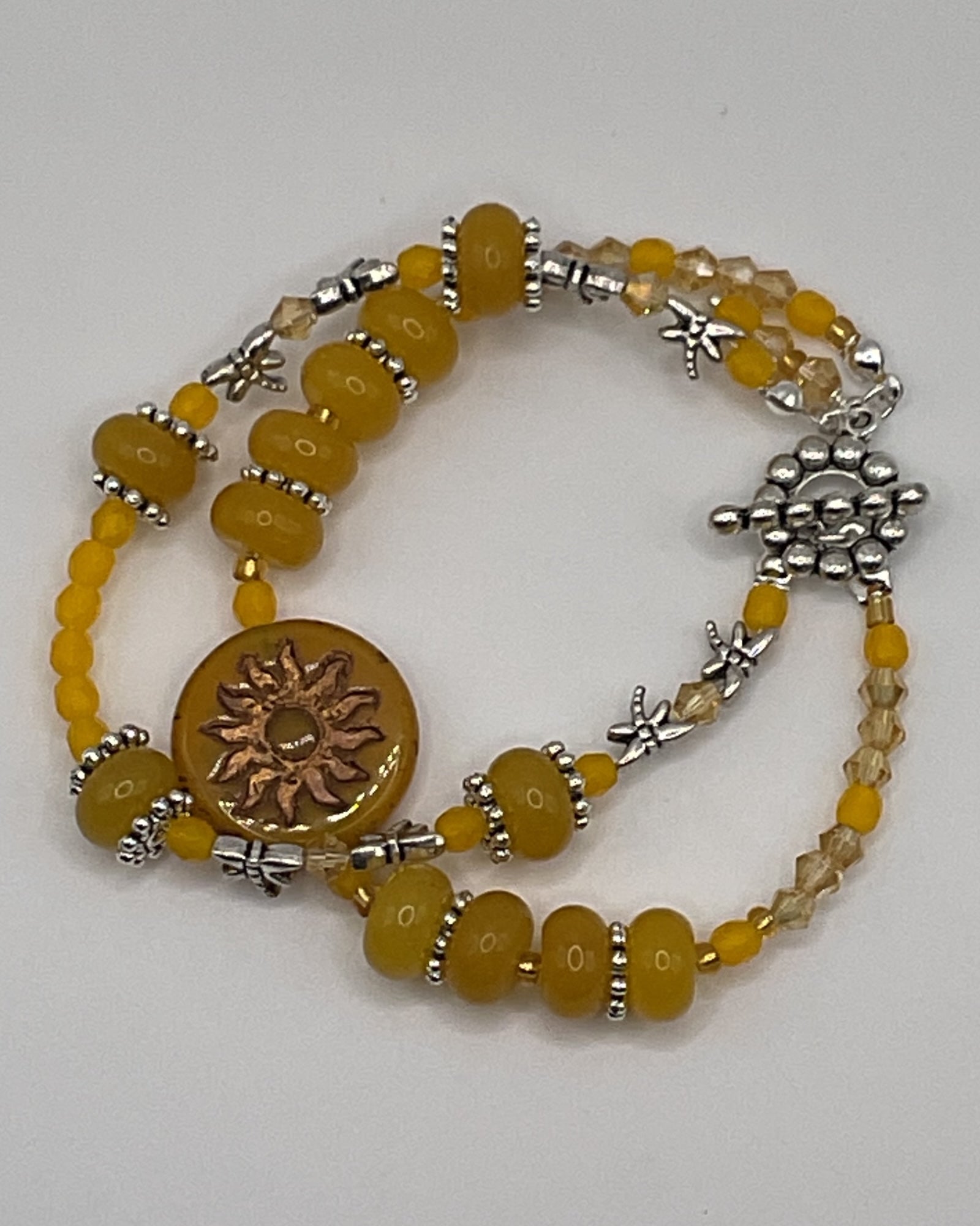 2-Piece Yellow Sunflower Jewelry Set