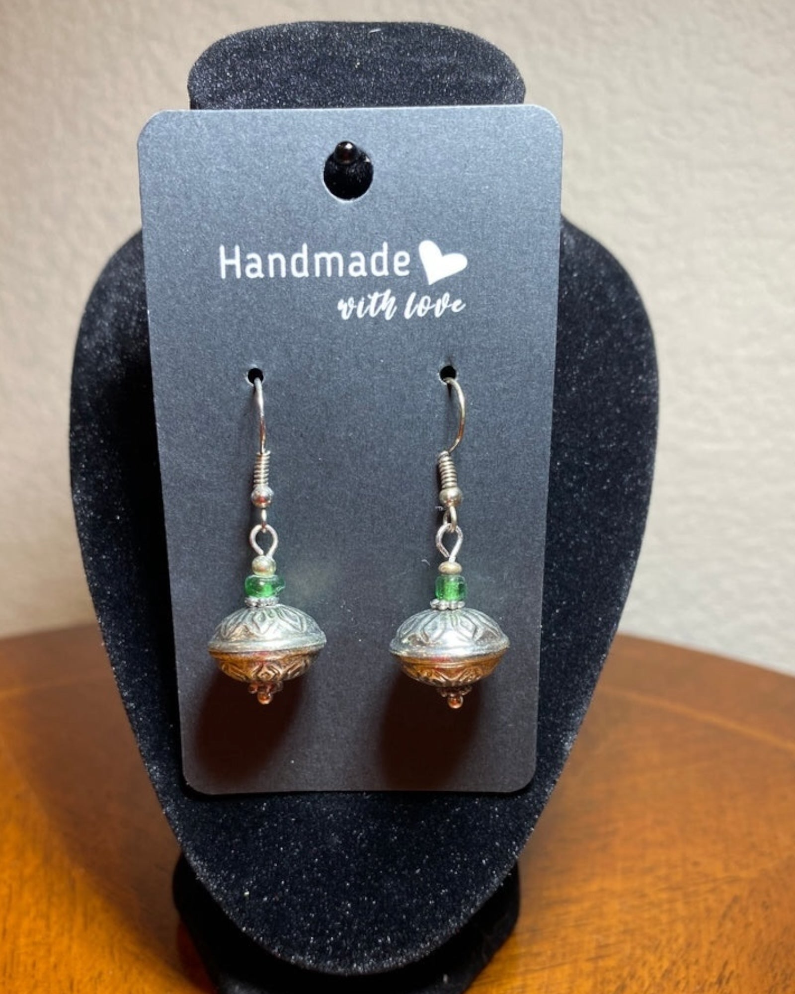 Silver Textured Casual Earrings