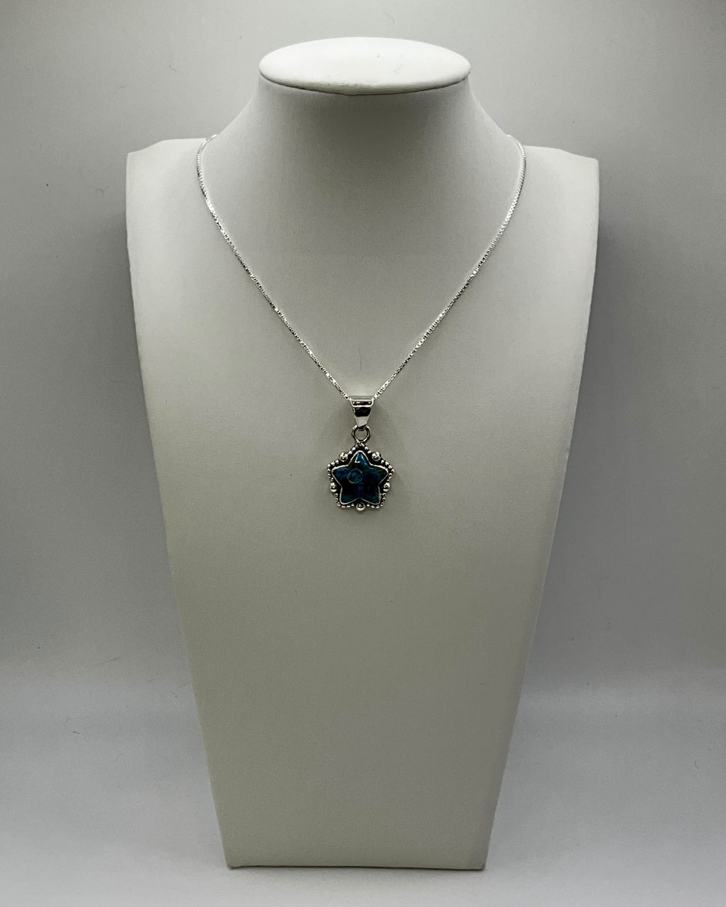 Bling Collection - Shattuckite Dainty Necklace (Sterling)
